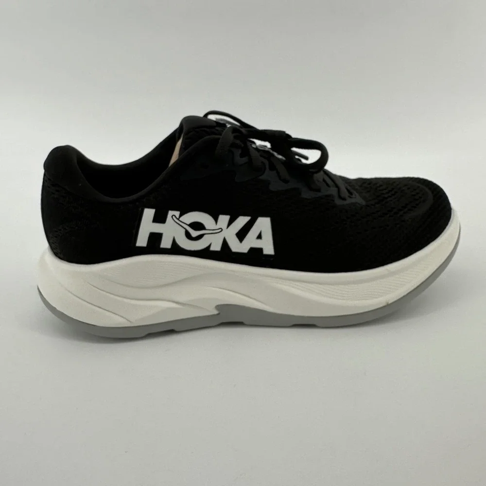 Hoka Rincon 4 Womens Running Shoes Black White 1155131 BWHT Size 7B